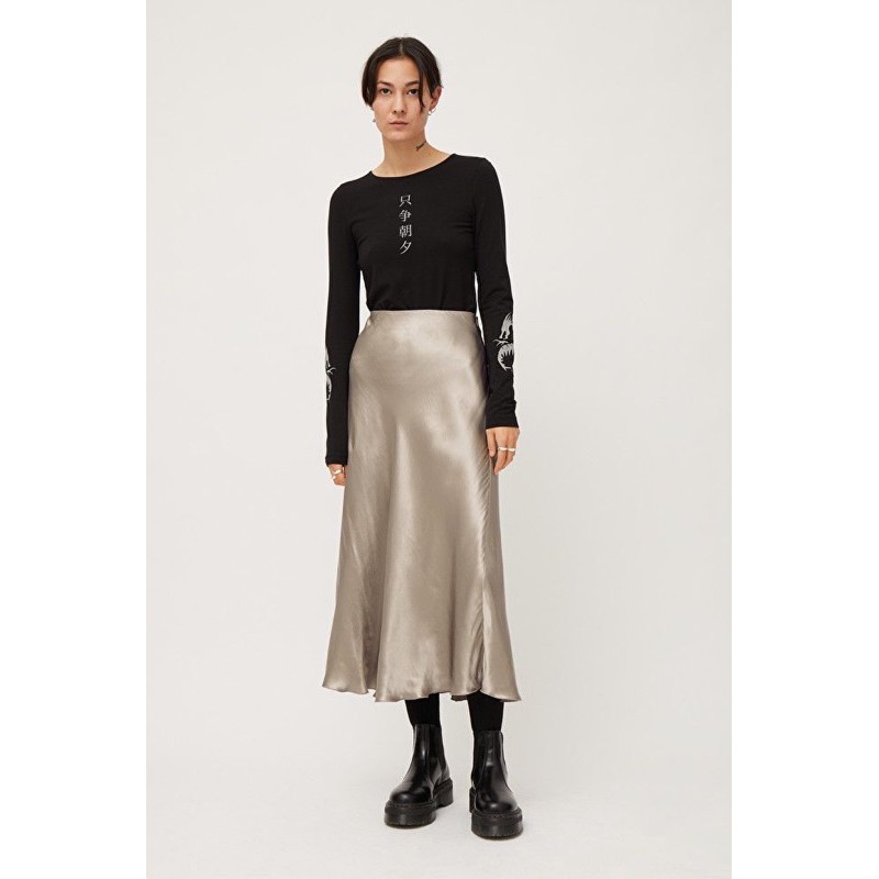 Weekday Irma Satin Skirt