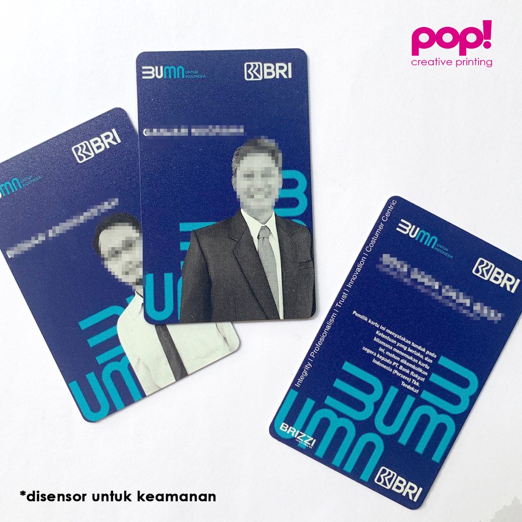 Kartu ID CARD PVC 2 sisi cetak bolak balik bisa satuan UV PRINT Member Card Komunitas Kartu Souvenir