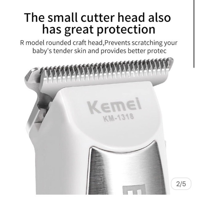 Kemei KM-1318 Baby Clipper Alat Cukur Rambut Cordless