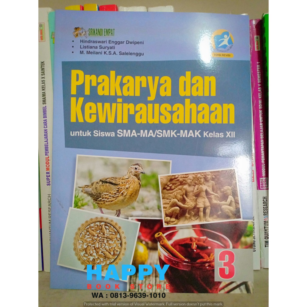 Buku Sma Prakarya Dan Kewirausahaan Sma Ma Kelas Xii K13 Revisi Enggar Shopee Indonesia