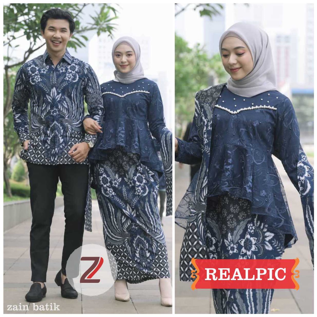 Batik Couple Modern Couple Modern Kebaya Tunik Couple Tunangan Wisuda Kondangan Lamaran Batik Modern