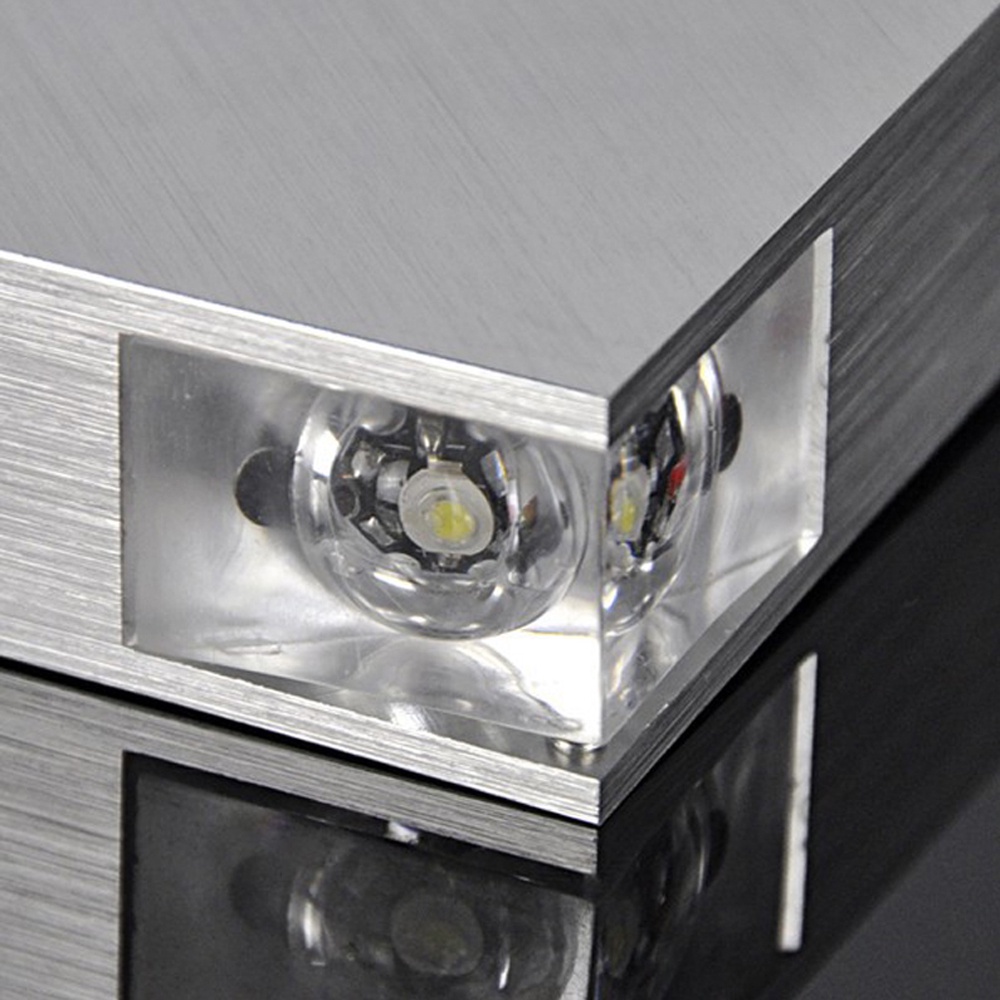 TaffLED Lampu Hias Dinding LED Modern Triangle Aluminium 3W - OMLL73WT - Warm White