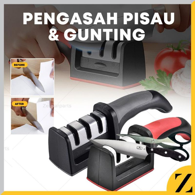 Pengasah Pisau Gunting Dapur Knife Sharpener