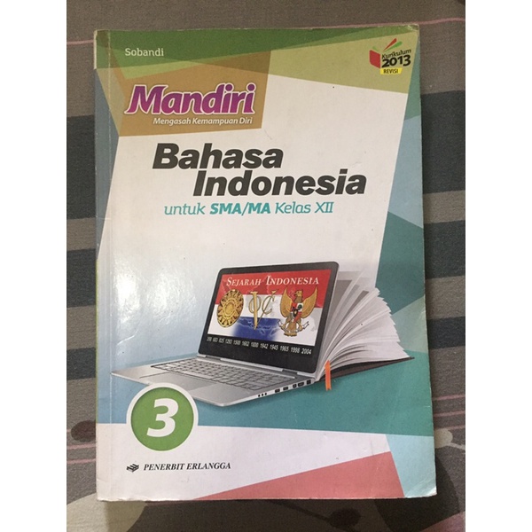 

buku Mandiri Bahasa Indonesia kelas 3 SMA