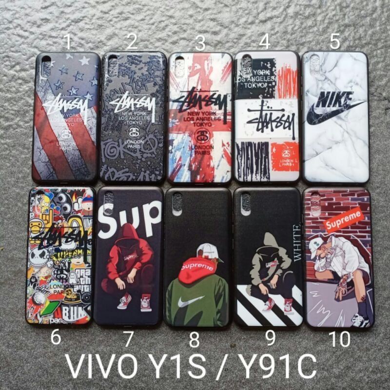 soft case Vivo Y1S . Y91C . Y93 Non fingerprint gambar motif karakter cowok softcase softsell