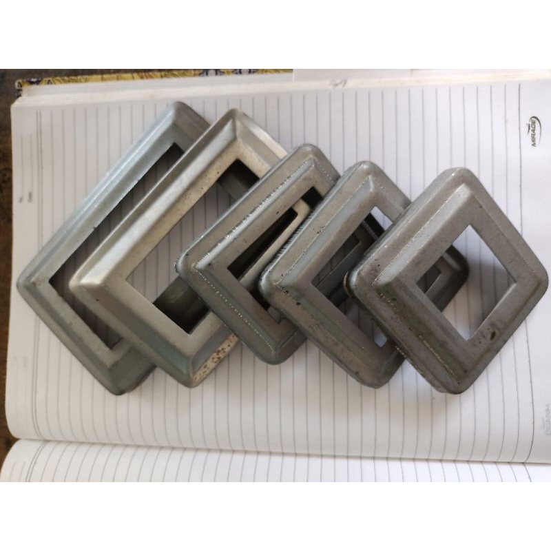 Tapak  Plendes  Ring Kotak Plat Besi