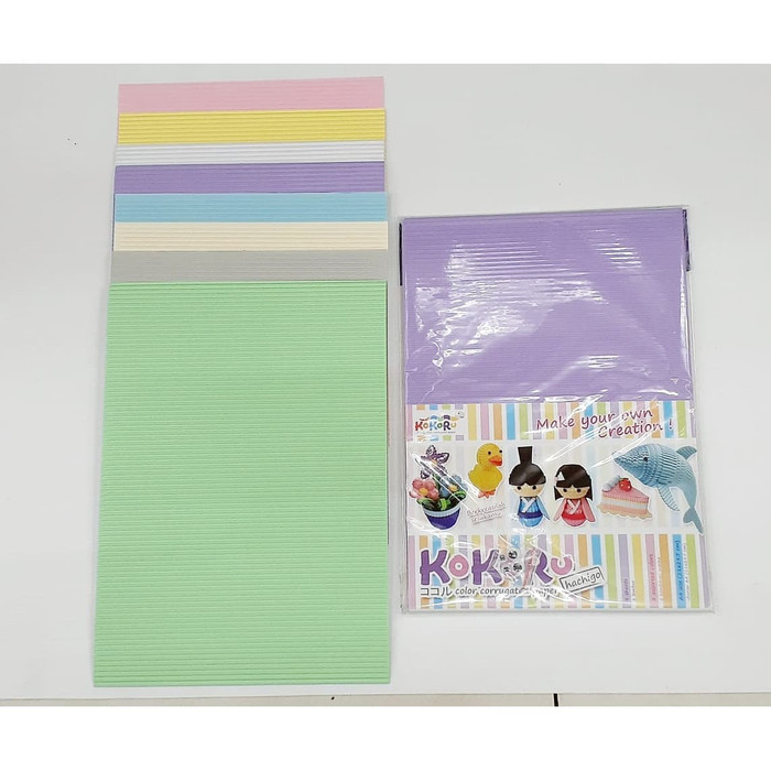 

CORRUGATED PAPER / KERTAS BERGELOMBANG KOKORU HACHIGO A4 (297 x 210mm)