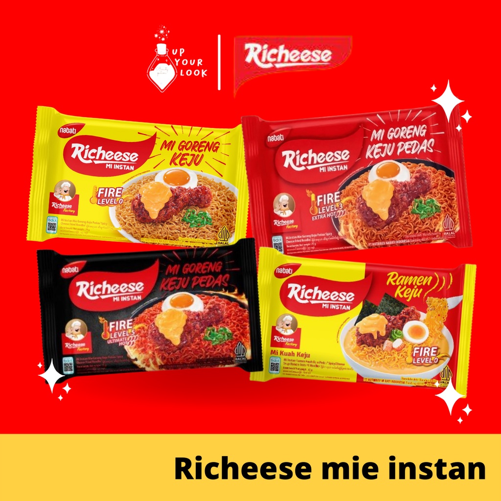 

mi goreng keju Richeese mie instan keju ramen level 0 3 5 lvl