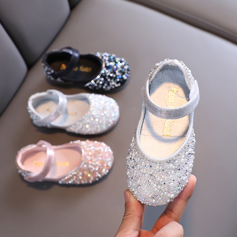 CHUBBI 22 Sepatu Pesta Anak Perempuan Crystals Polos