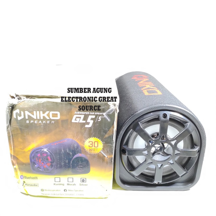 Niko GL5 5inch Subwoofer Car Speaker Bluetooth Remot Equalizer Bass Ma