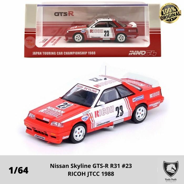 Inno 1/64 Nissan Skyline Gts-R R31 #23 Ricoh Jtcc 1988 Inno64 By Eastern