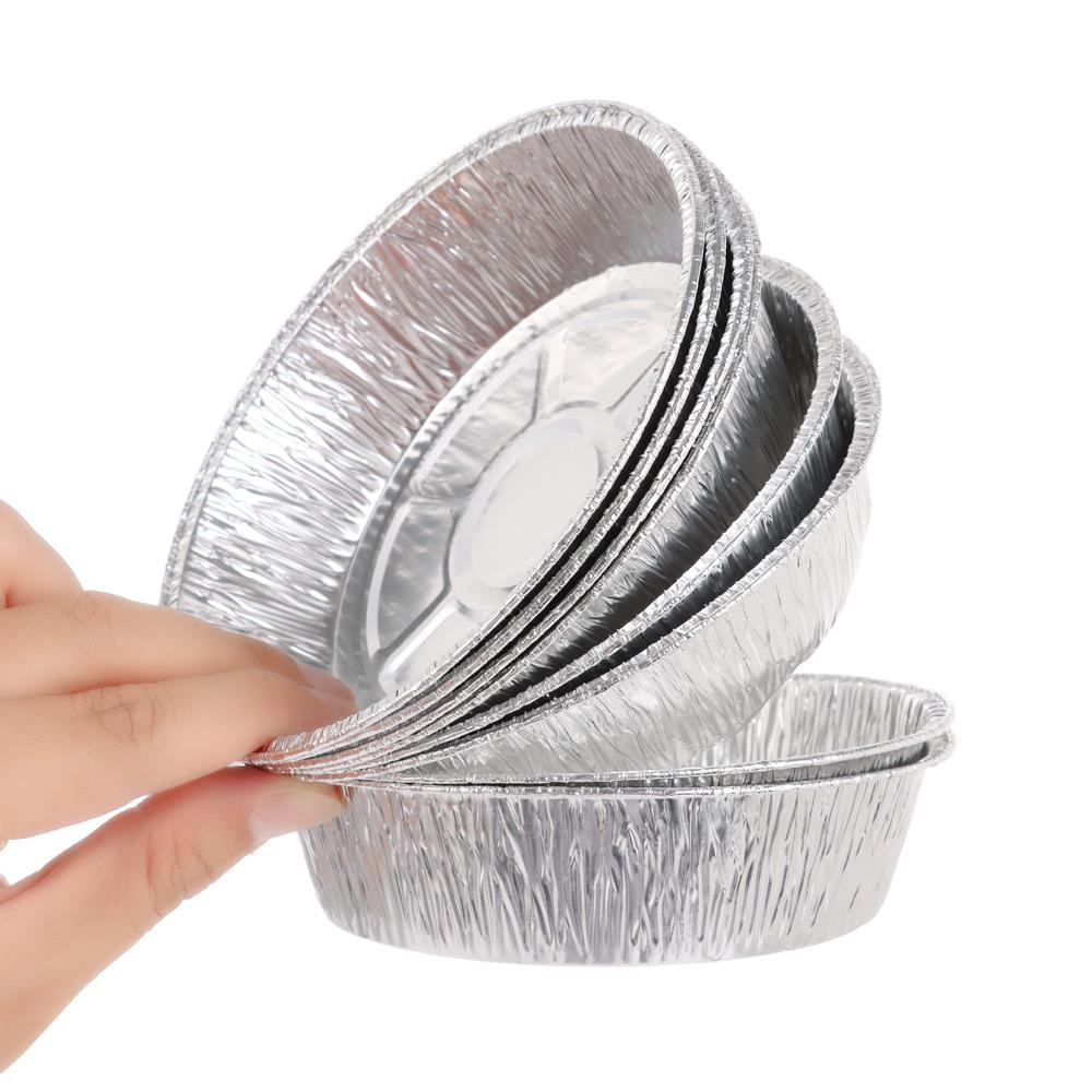 Suyo 50Pcs Aluminium Foil Kotak Kaleng Anti Lengket Microwave Roasting Air Fryer Liner