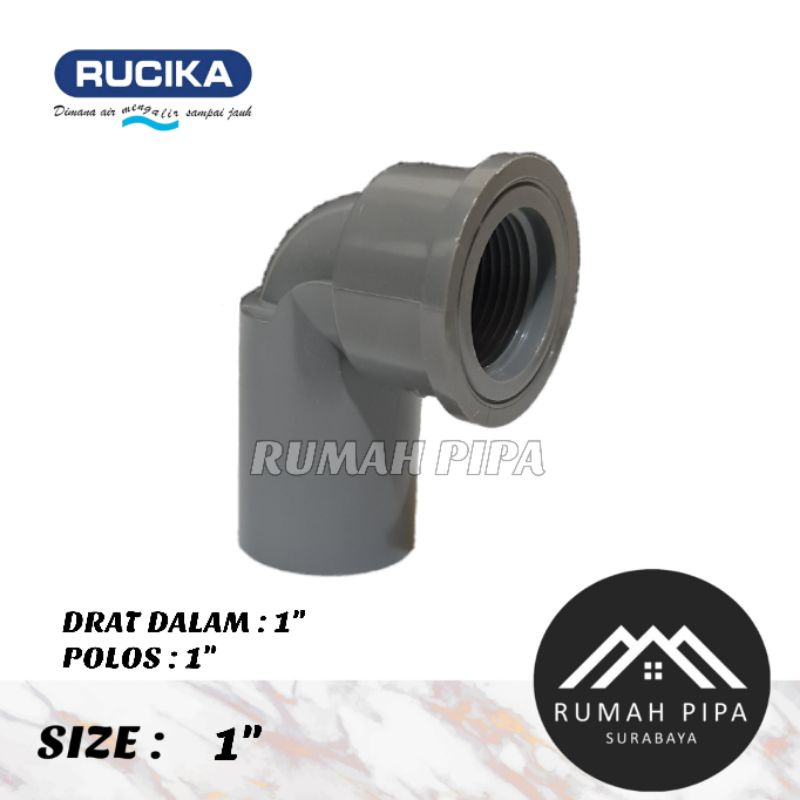 Knee Drat Dalam 1” AW / Faucet Knee 1” AW - RUCIKA