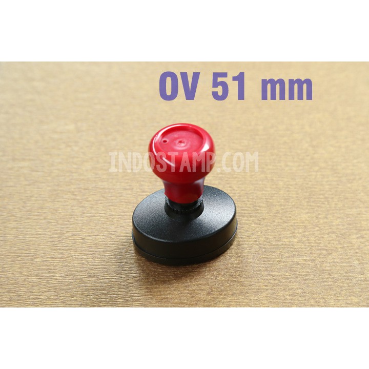 gagang stempel OV51 flash stamp  oval panjang 51mm otomatis  