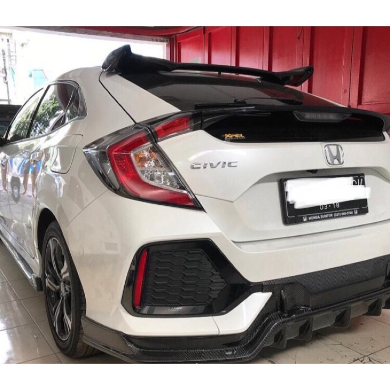 diffuser honda civic turbo type r hatcback carbon kevlar