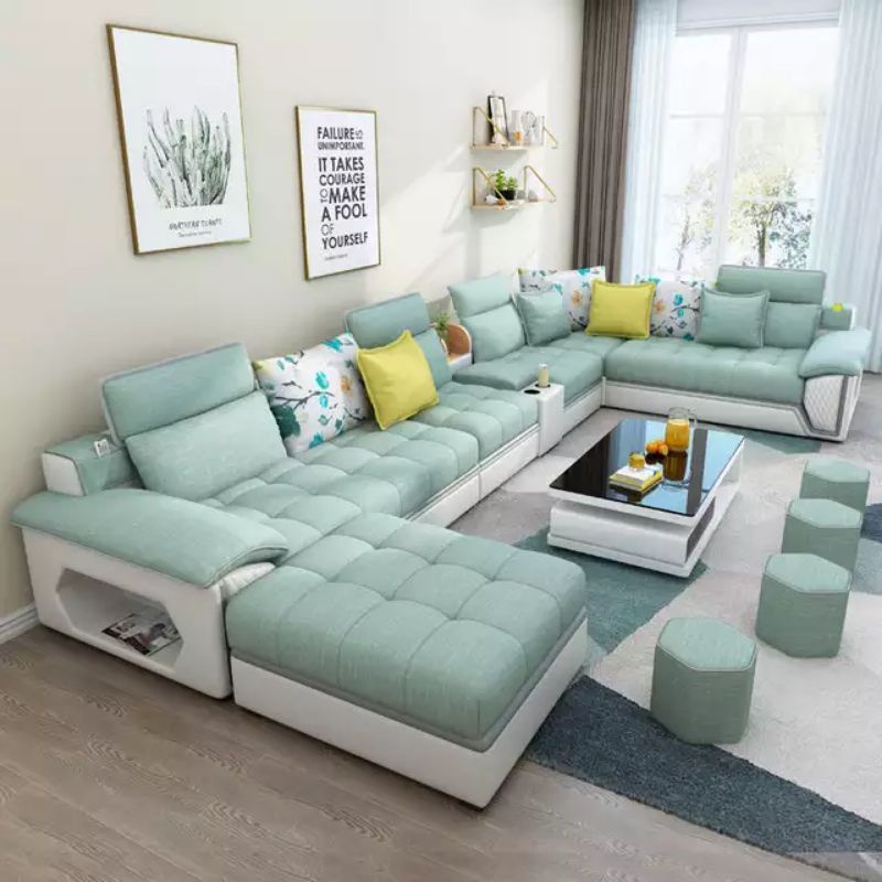 Sofa Minimalis Sofa Kayu Jati Berkualitas Sofa Letter U Modern Terbaru