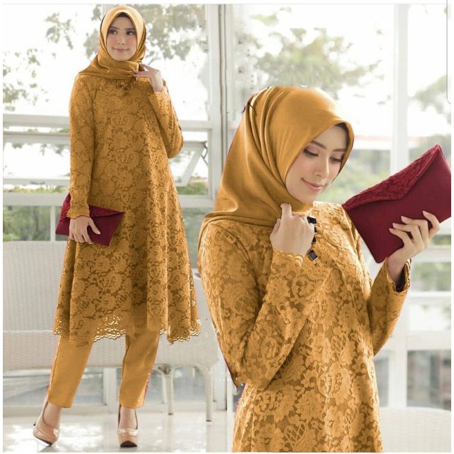 atasan  KEBAYA BROKAT / KEBAYA tunik REAL PICK-KEBAYA BROKAT / Kebaya Modern / Kebaya Tunik Modern 2