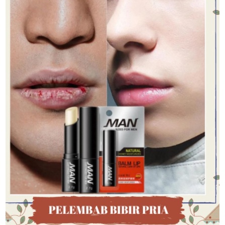 Lip Balm Pelembab Tahan Lama Pria Protect Lip Balm For Man Cocok Untuk Memerahkan Bibir Hitam dan Kering