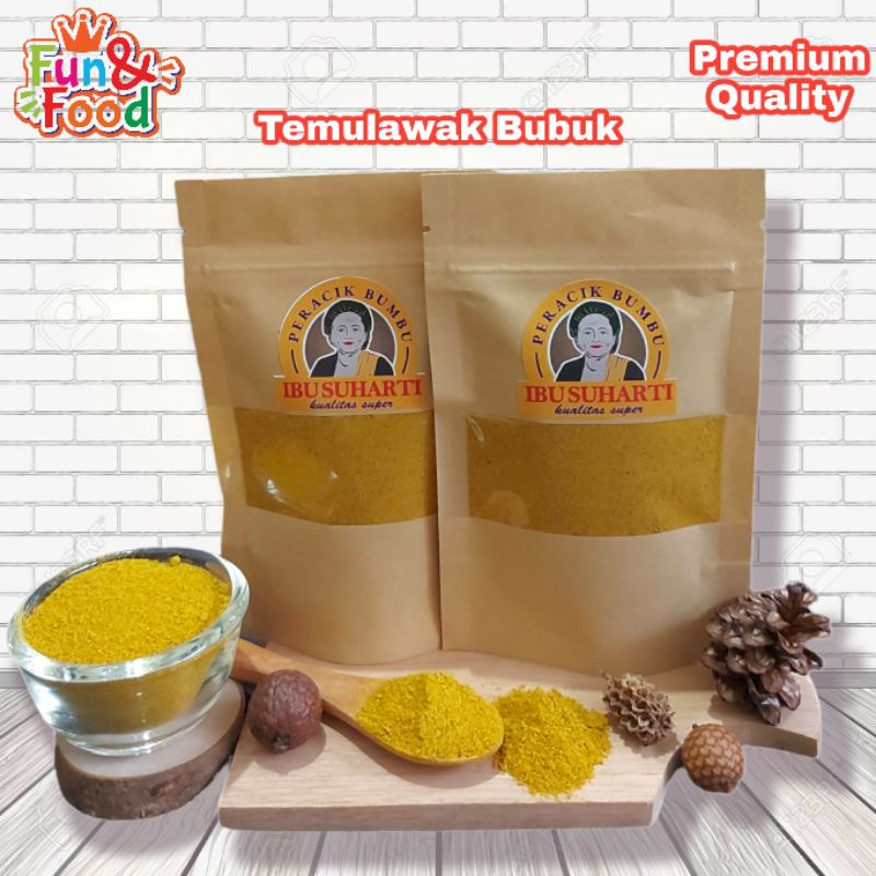 

Ibu Suharti - Rempah Temulawak Bubuk Murni Bumbu Dapur Temulawak Bubuk Pure Curcuma Powder Kualitas Premium