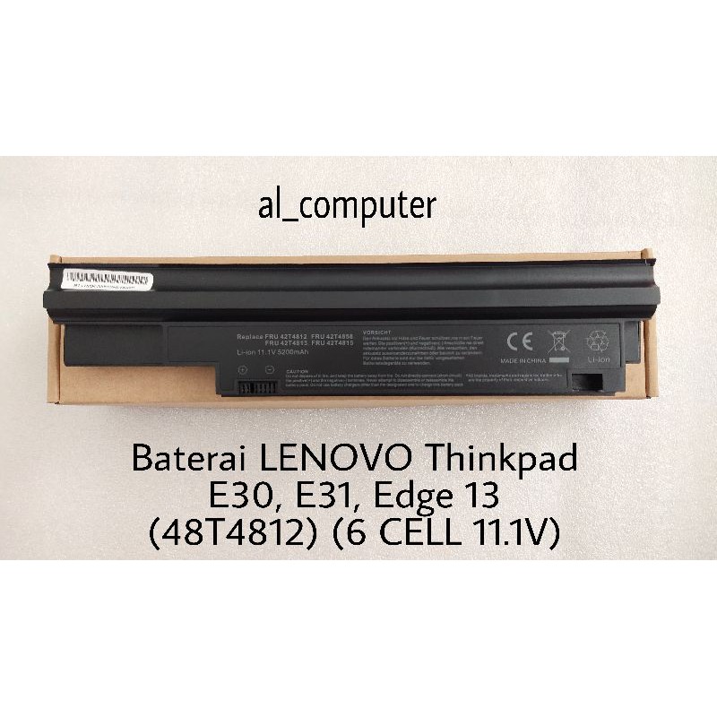 Baterai LENOVO Thinkpad E30, E31, Edge 13 (48T4812) (6 CELL 11.1V)