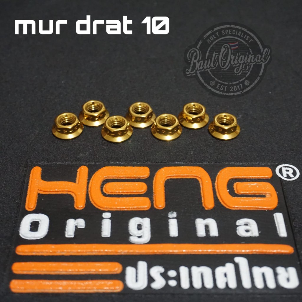 mur 10 probolt bintik gold mur baut 10 ori heng thailand