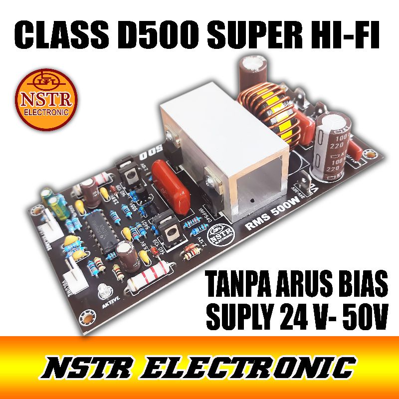 Kit power class D500 Watt Tanpa Arus BIas