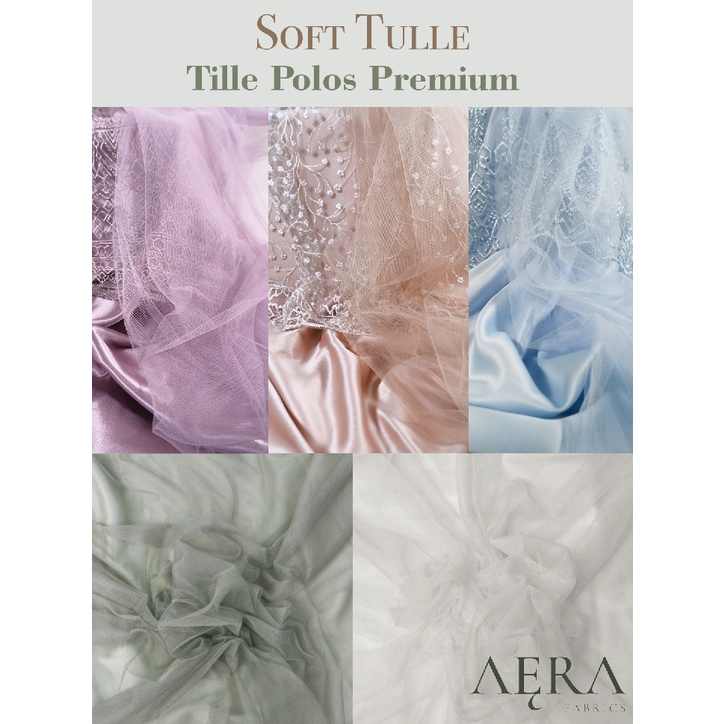 1/2 meter Kain Soft Tulle / Kain Tile Polos / Kain Tile meteran / Bahan tule polos PREMIUM