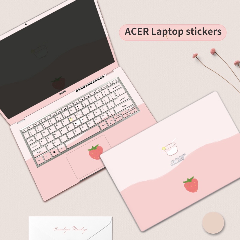 Set Stiker Film Pelindung Laptop Acer Aspire 7 A715-75 EX214 S3 EX215-32 Tanpa Lem