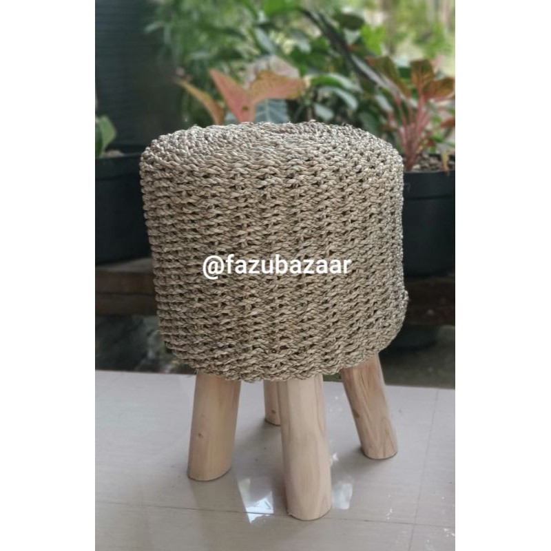 Stool anyaman full seagrass