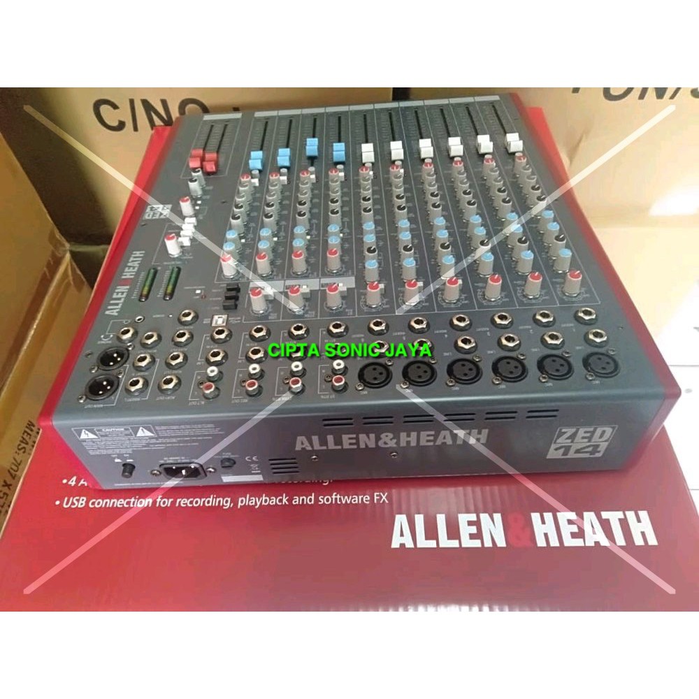 MIXER ALLEN HEATH ZED 14 FX ATAU ZED 14FX