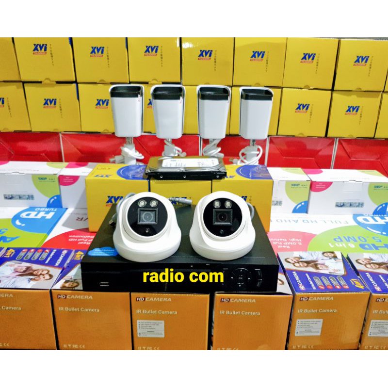 PAKET CCTV 6 CAMERA 5MP 1080P IR SONY TURBO HD( 4 OUTDOOR BODI BESI,2 INDOOR)