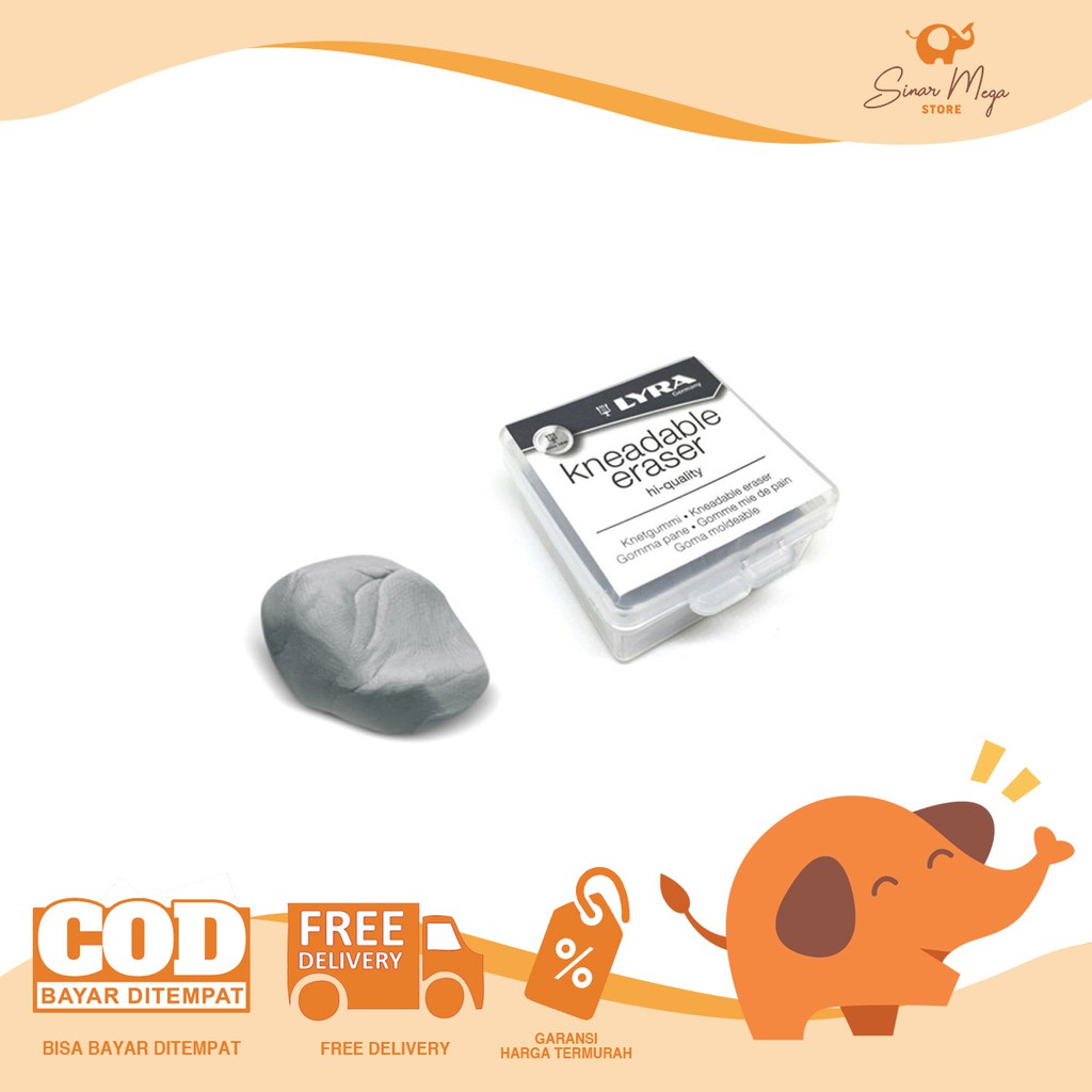 

Lyra Kneadable Eraser Soft / Penghapus Plasticin Elastis Murah Berkualitas