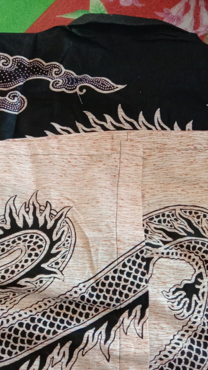 Risna Batik Hrb026 Kenongo Kemeja Hem Pendek Padi Pekalongan M L Xl Mirah Keren Bati Pria Sogan Jalu