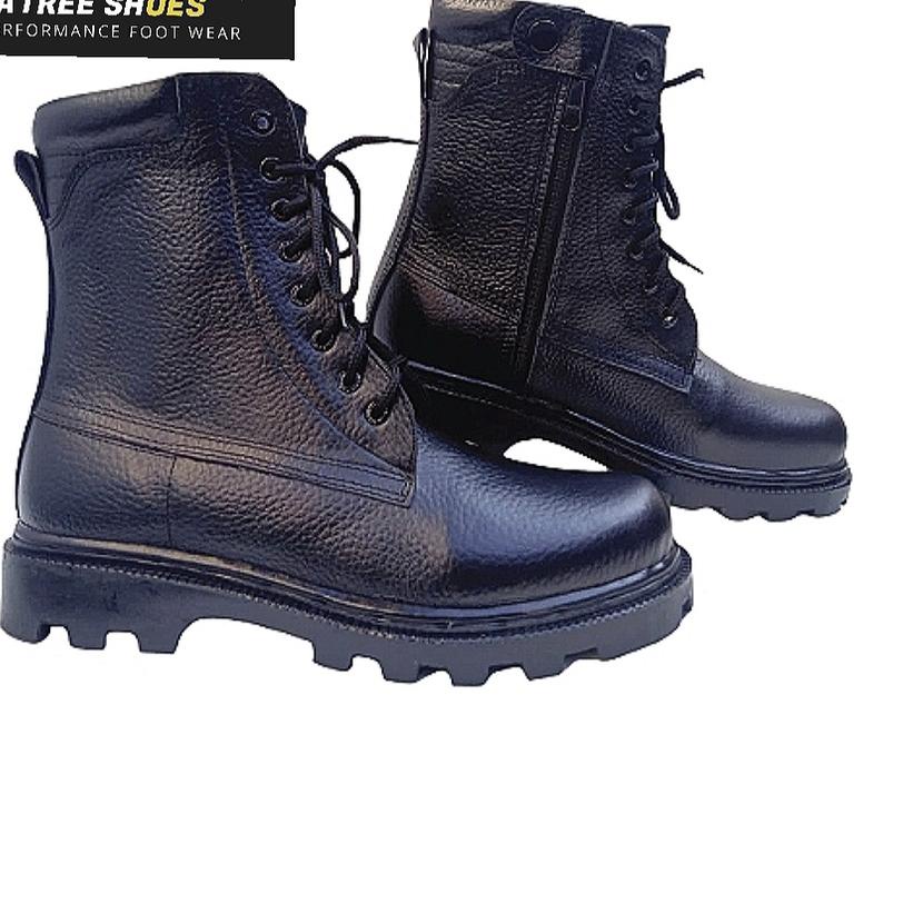 SALEE.. SEPATU PDL TNI POLRI BRIMOB SABARA SCURITY SATPOLPP KULIT JERUK