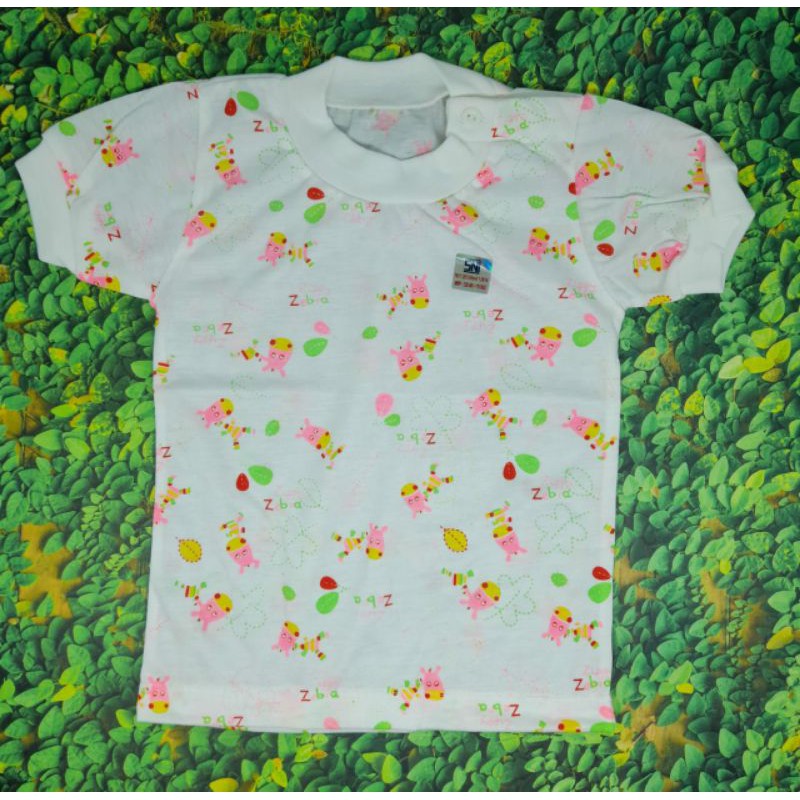 Baju Bayi / Atasan Tangan Pendek Motif Kancing Samping