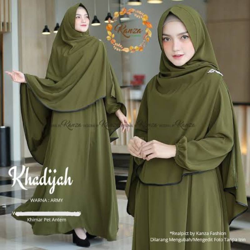 GAMIS KHADIJAH SYAR'I SET KHIMAR