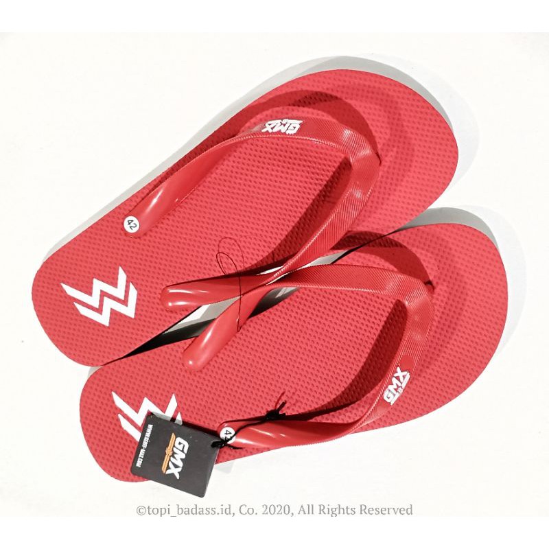 GEOFF MAX OFFICIAL | CAMBRIA RED | FLIP FLOP | SANDAL JEPIT