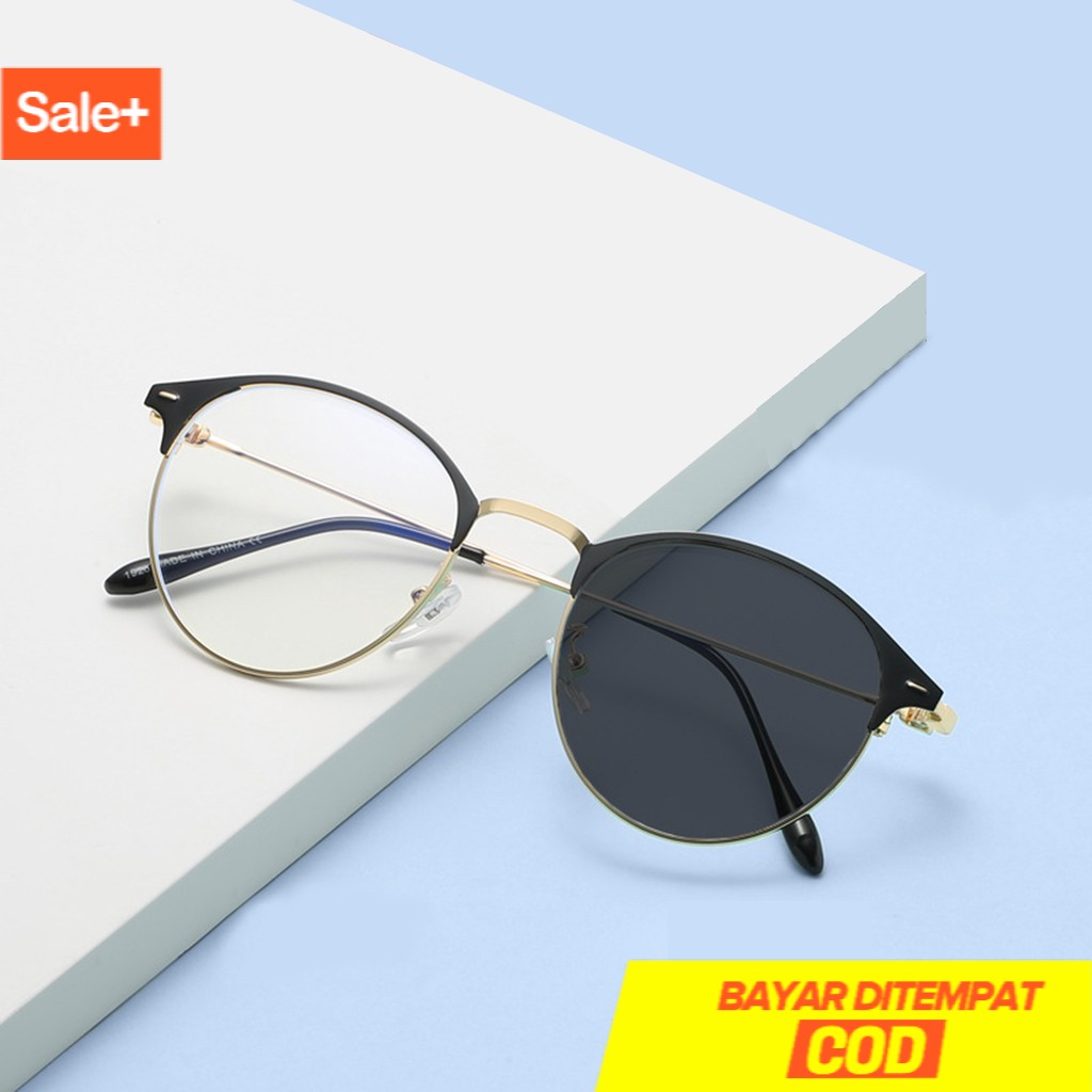 (COD) KACAMATA PHOTOCROMIC ANTIRADIASI BLUERAY 1920 FRAME TITANIUM TERMURAH