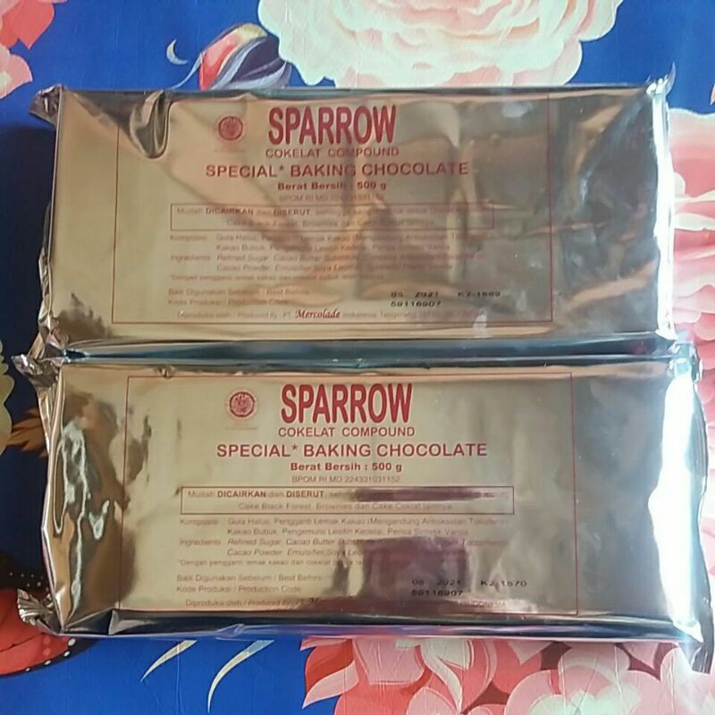 

SPARROW COKLAT COMPOUND/COKLAT BATANG BERAT 500GR