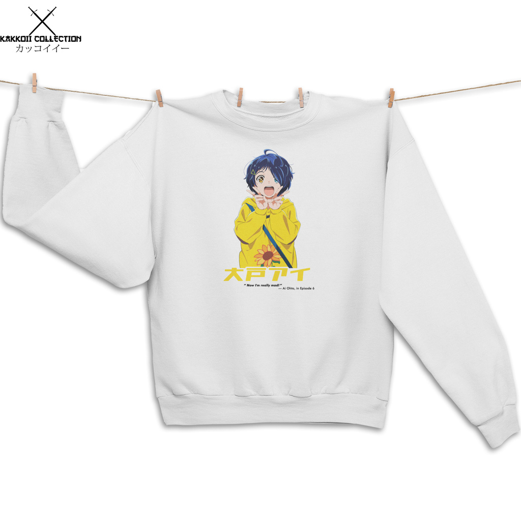 Sweater Crewneck Anime Wonder Egg Priority Ai Ohto Outerwear Distro