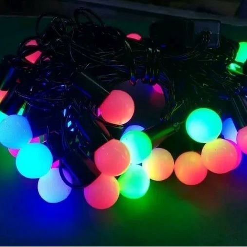 LAMPU HIAS TUMBLR ANGGUR NATAL BULAT BOLA LED TWINKLE LIGHT RGB 5 METER LED NATAL WARNA WARNI