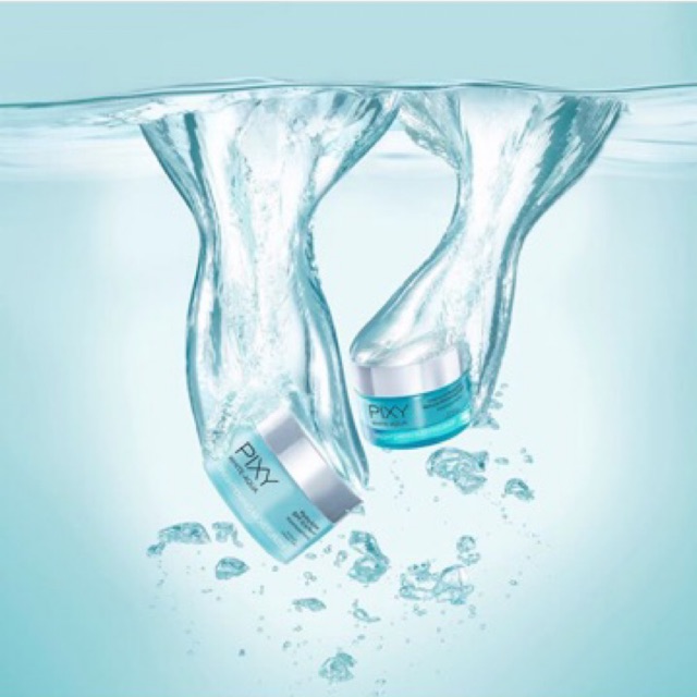 [ Set ] Pixy White Aqua Brightening Moisturizer & Sleeping Mask ( Day & Night Cream ) 2 x 18gr