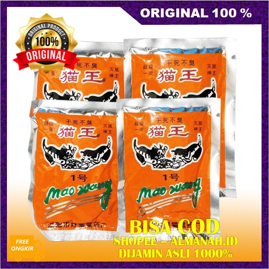[BISA COD] Mao Wang Racun Pembasmi Tikus Ampuh (Isi 10) ASLI