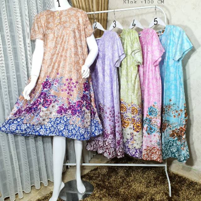 Daster tidur bahan rayon halus. Home dress daster payung