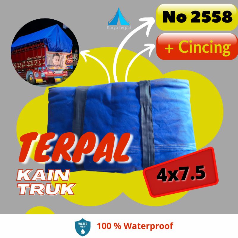 TERPAL TRUK KANVAS 4x7.5