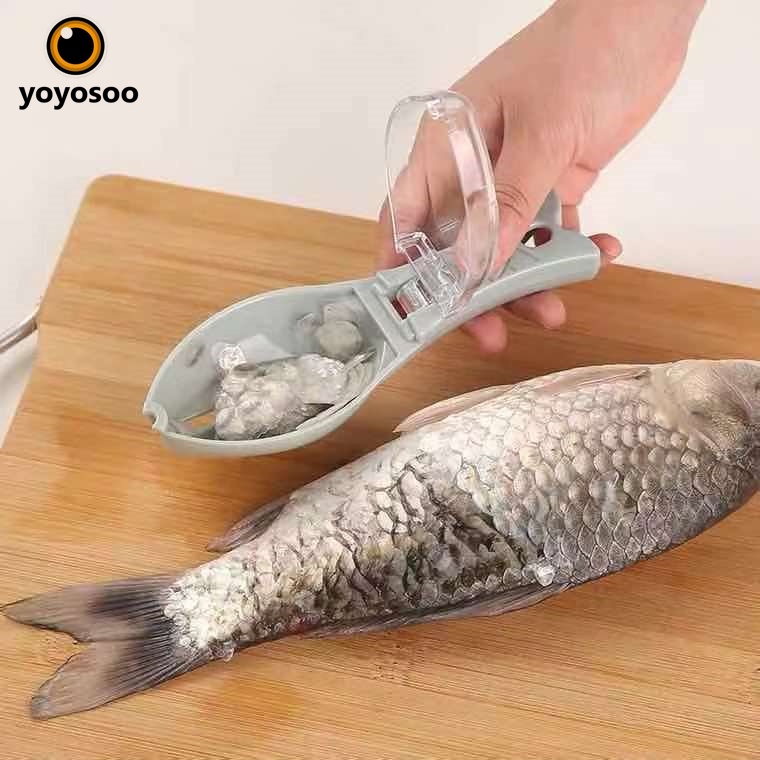 Pembersih Sisik Ikan PLASTIK / Stainless Serutan Pisau Sisik Ikan  yoyosoo