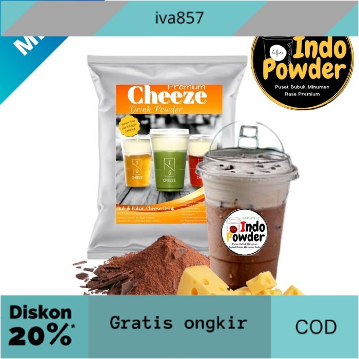 

PROMO Bubuk Minuman aneka rasa CHEESE CHOCO 1kg - Bubble Drink - Indopowder GRATIS ONGKIR