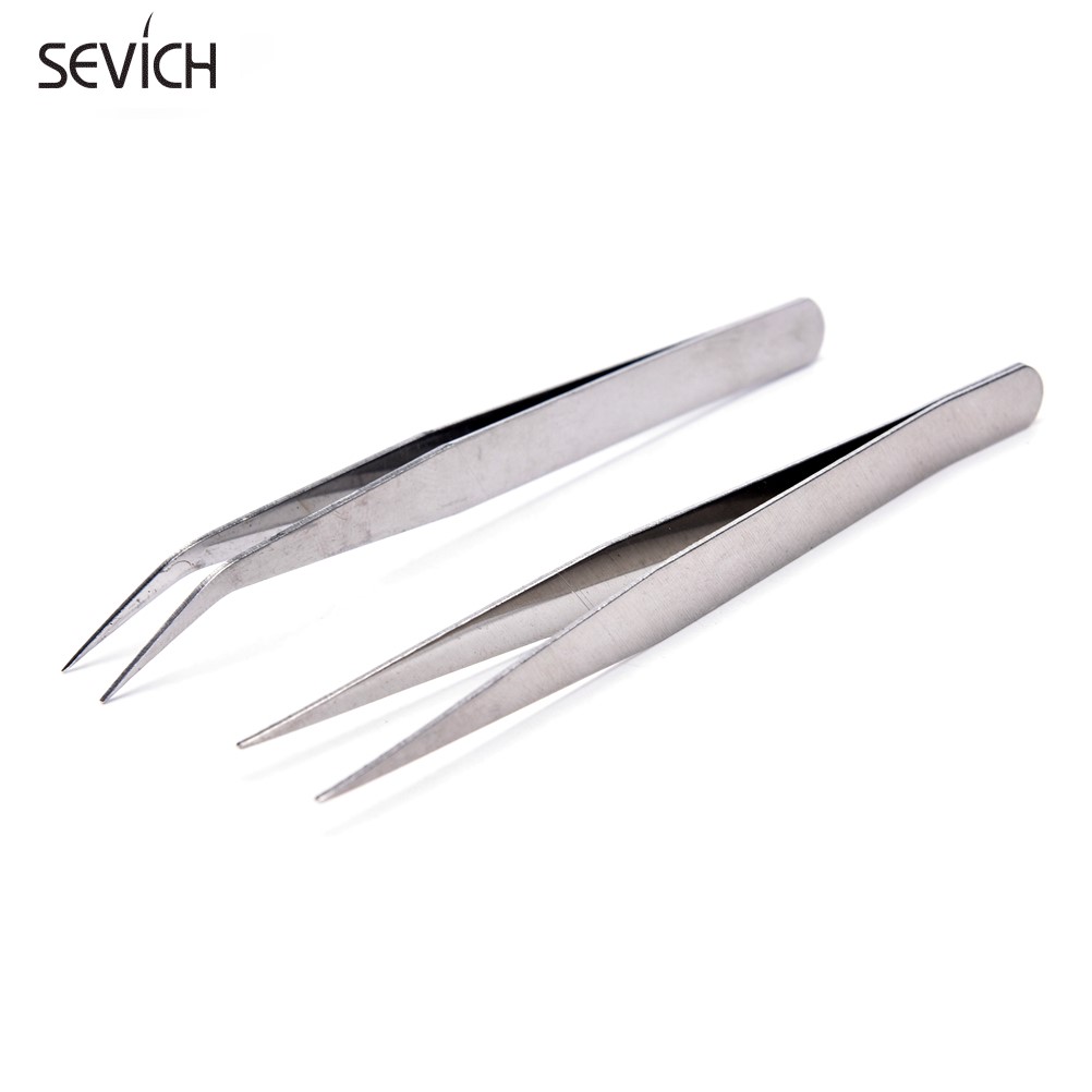 SEVICH Pinset Extension Bulu Mata Bahan Stainless Steel