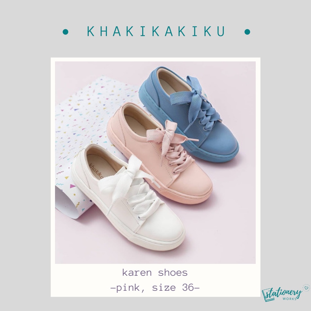 Khakikakiku - Karen Pink - Sneakers -Sepatu wanita remaja anak - 36