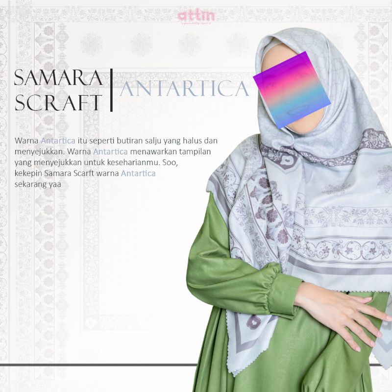 Samara Scraft Jilbab Segi Empat By Attin